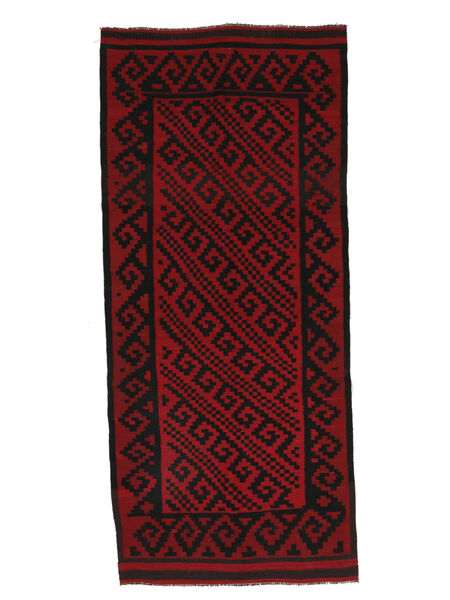 170X382 絨毯 アフガン ヴィンテージ キリム オリエンタル 廊下 カーペット ブラック/ダークレッド (ウール, アフガニスタン) Carpetvista