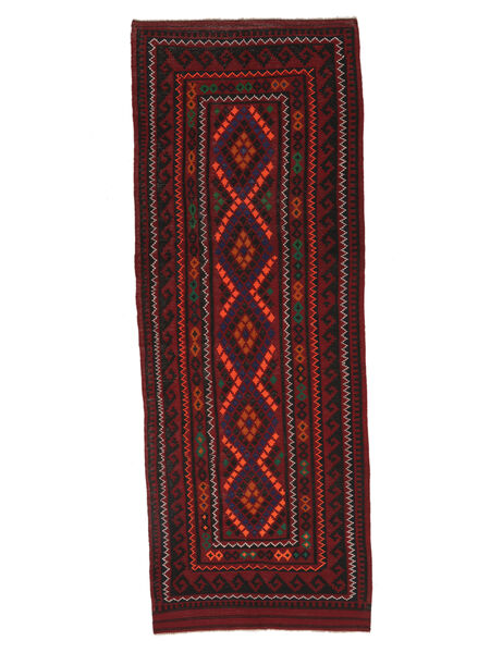  Afghan Vintage Kilim Tappeto 142X396 Vintage Di Lana Nero/Rosso Scuro Piccolo Carpetvista