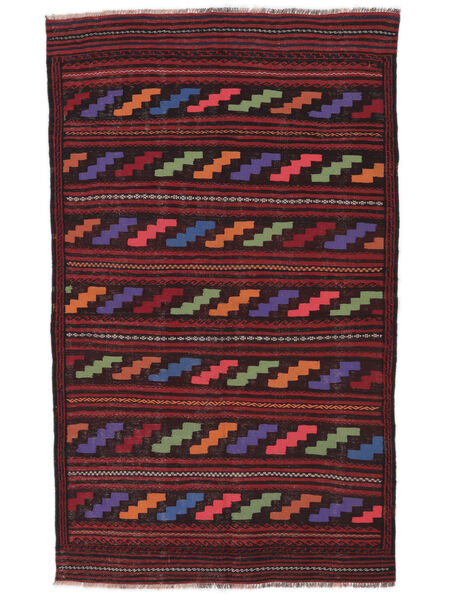 140X234 Afghan Vintage Kelim Vloerkleed Oosters Zwart/Donkerrood (Wol, Afghanistan) Carpetvista