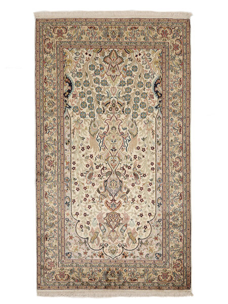 97X170 絨毯 カシミール ピュア シルク オリエンタル (絹, インド) Carpetvista