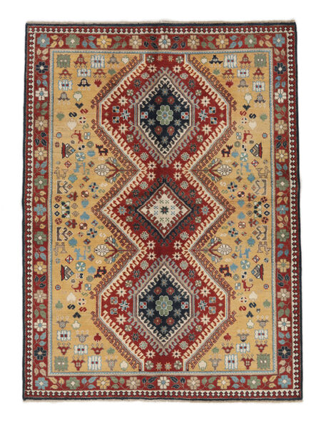  Oriental Kazak Fine Rug 152X206 Dark Red/Brown Wool, Afghanistan Carpetvista