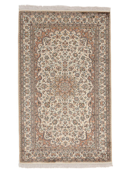 97X158 Kashmir Ren Silke Teppe Orientalsk Brun/Beige (Silke, India) Carpetvista