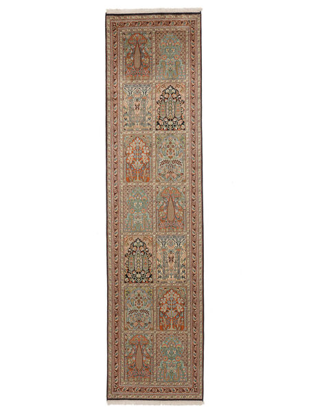  Orientalisk Kashmir Äkta Silke 79X320 Hallmatta Silke, Indien Carpetvista