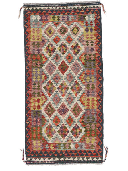  102X209 Mali Ćilim Afghan Old Style Tepih Vuna, Carpetvista