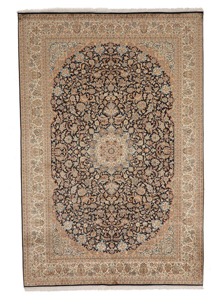  Kashmir Äkta Silke Matta 189X282 Brun/Orange Carpetvista