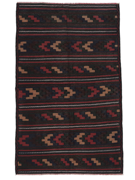 Dywan Afgan Vintage Kilim 146X236 Czarny/Ciemnoczerwony (Wełna, Afganistan)