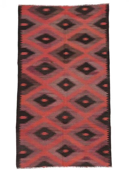150X267 Afghan Vintage Kilim Rug Oriental Dark Red/Black (Wool, Afghanistan) Carpetvista
