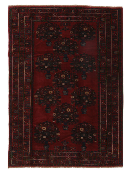  Oriental Baluch Rug 200X280 Black Wool, Afghanistan Carpetvista