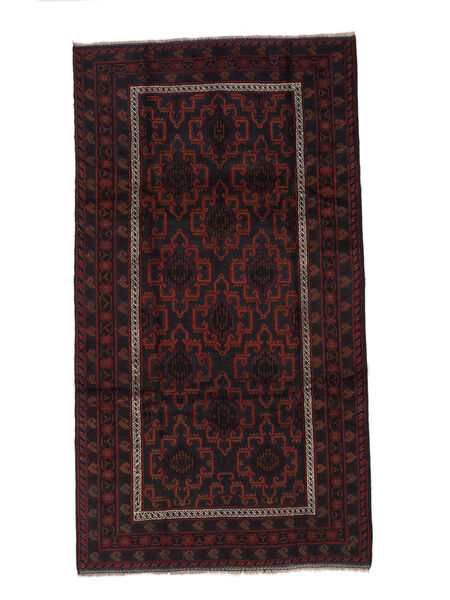 Belutsch Teppich 167X310 Läufer Schwarz Wolle, Afghanistan Carpetvista