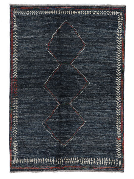 140X199 Tapete Berber Style Moderno Preto (Lã, Afeganistão) Carpetvista