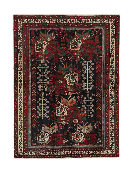 165X223 Afshar Matta Orientalisk Svart/Brun (Ull, Persien/Iran) Carpetvista