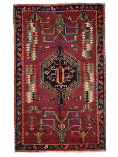  Orientalsk Lori Tæppe 138X220 Mørkerød/Sort Uld, Persien/Iran Carpetvista