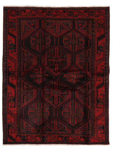 Tapete Lori 179X226 Preto/Vermelho Escuro (Lã, Pérsia/Irão)