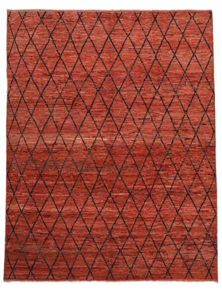 Tappeto Contemporary Design 286X370 Rosso Scuro/Nero Grandi (Lana, Afghanistan)
