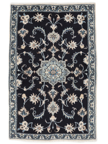 絨毯 オリエンタル ナイン 90X140 黒/濃いグレー (ウール, ペルシャ/イラン)