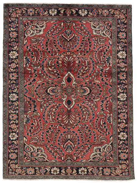  Lillian Rug 150X202 Persian Wool Black/Dark Red Small Carpetvista