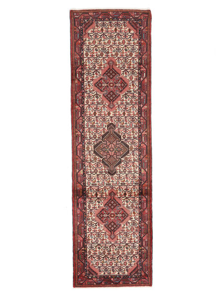  Persian Hamadan Rug 80X280 Dark Red/Brown Carpetvista