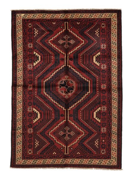 絨毯 ロリ 178X252 ブラック/ダークレッド (ウール, ペルシャ/イラン)
