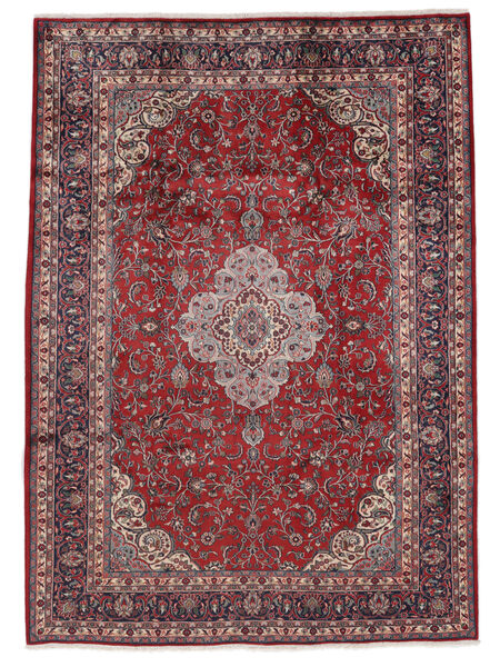 215X300 絨毯 オリエンタル ハマダン シャフバフ ダークレッド/ブラック (ウール, ペルシャ/イラン) Carpetvista