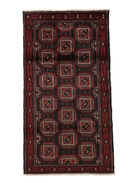  95X180 Medaillon Klein Belutsch Teppich Wolle, Carpetvista