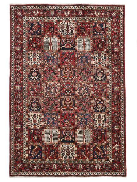  Oriental Bakhtiari Rug 215X320 Black/Dark Red Wool, Persia/Iran Carpetvista