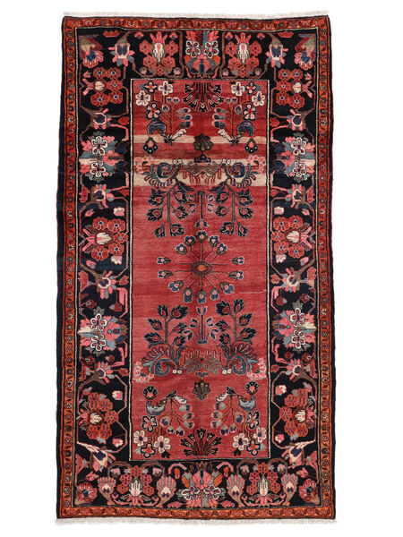 絨毯 オリエンタル リリアン 157X288 ダークレッド/ブラック (ウール, ペルシャ/イラン)