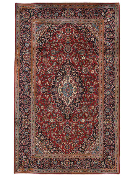  Orientalischer Keshan Teppich 200X324 Dunkelrot/Schwarz Wolle, Persien/Iran Carpetvista