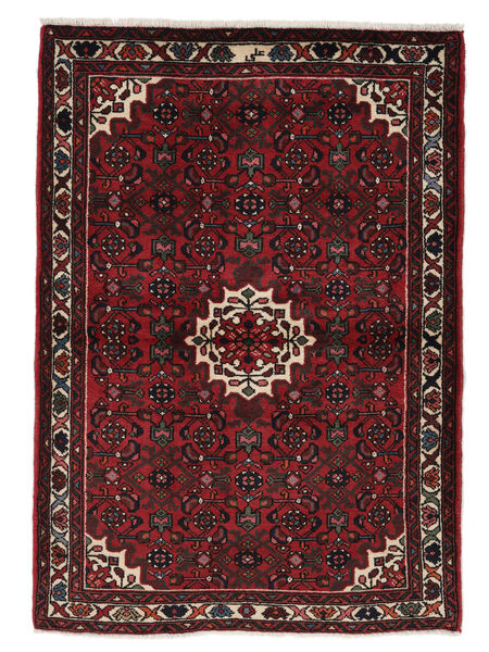  108X155 Hosseinabad Covor Negru/Dark Red Persia/Iran
 Carpetvista