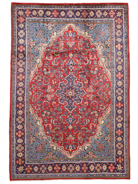 225X330 Dywan Hamadan Orientalny Ciemnoczerwony/Czerwony (Wełna, Persja/Iran) Carpetvista
