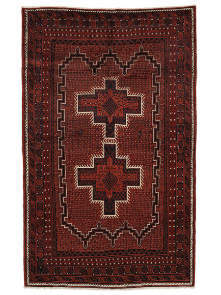  Persisk Afshar/Sirjan Teppe 160X255 Svart/Mørk Rød Carpetvista