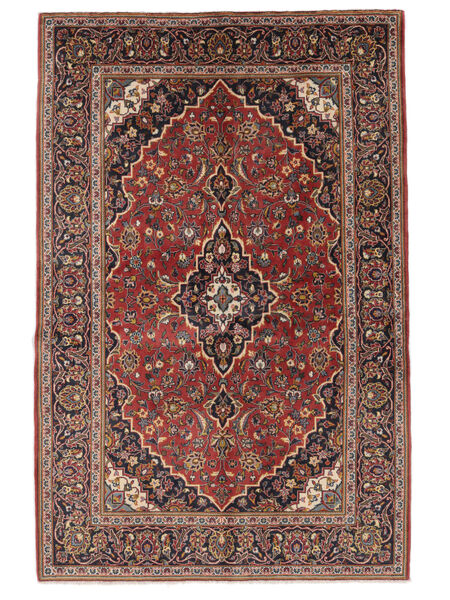  142X216 Keshan Fine Teppe Mørk Rød/Svart Persia/Iran Carpetvista