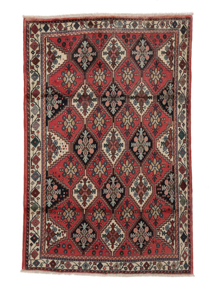 115X180 絨毯 オリエンタル アフシャル Shahre Babak ブラック/ダークレッド (ウール, ペルシャ/イラン) Carpetvista