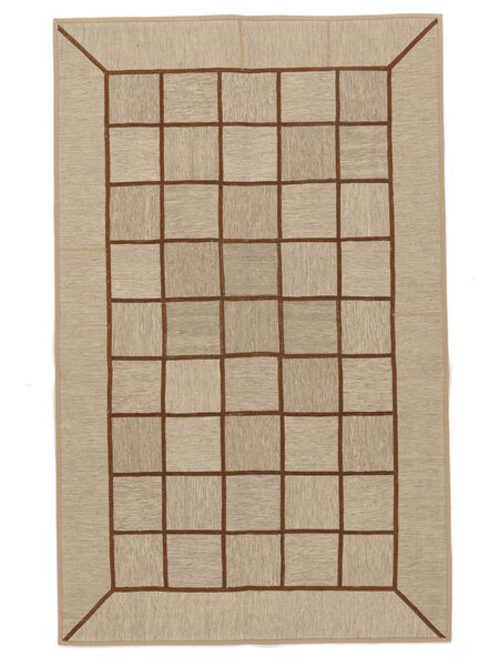 絨毯 キリム パッチワーク 131X210 オレンジ/茶色 (ウール, ペルシャ/イラン)