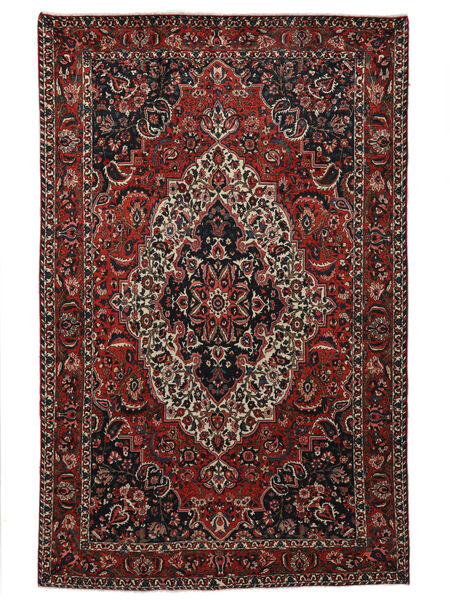 絨毯 オリエンタル バクティアリ 202X315 ブラック/ダークレッド (ウール, ペルシャ/イラン)