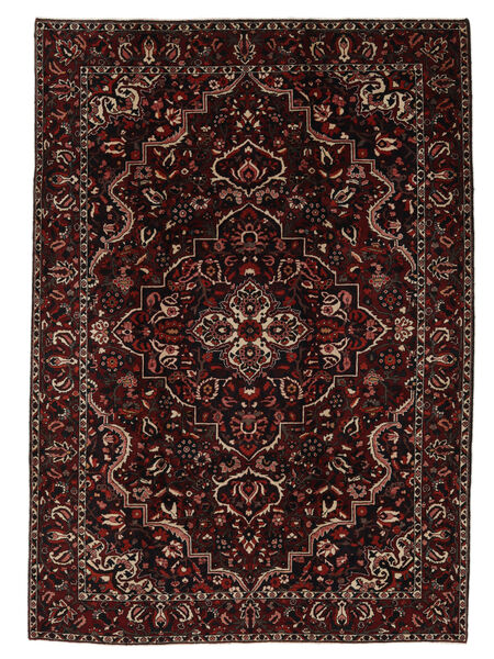  Orientalsk Bakhtiar Teppe 212X305 Svart/Brun Ull, Persia/Iran Carpetvista