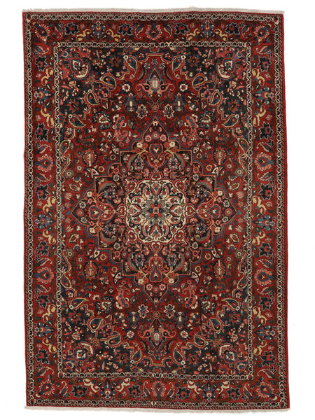絨毯 オリエンタル バクティアリ 212X326 ブラック/ダークレッド (ウール, ペルシャ/イラン)