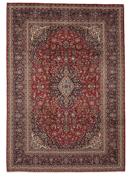 247X350 Alfombra Keshan Oriental Rojo Oscuro/Negro (Lana, Persia/Irán) Carpetvista