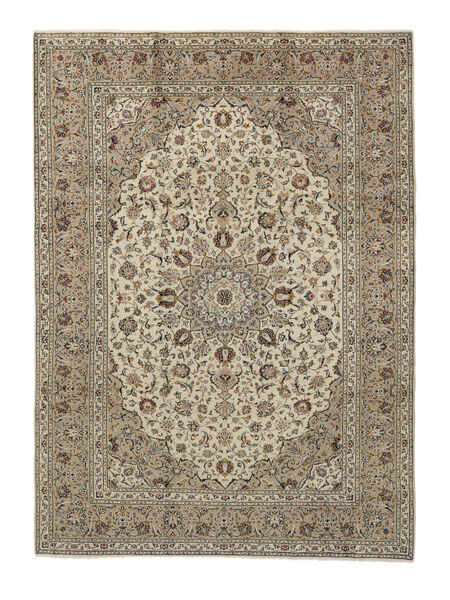 253X350 Keshan Teppich Orientalischer Braun/Orange Großer (Wolle, Persien/Iran) Carpetvista