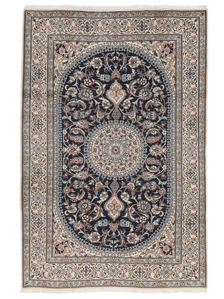 197X300 Nain Teppich Orientalischer Braun/Schwarz (Wolle, Persien/Iran) Carpetvista