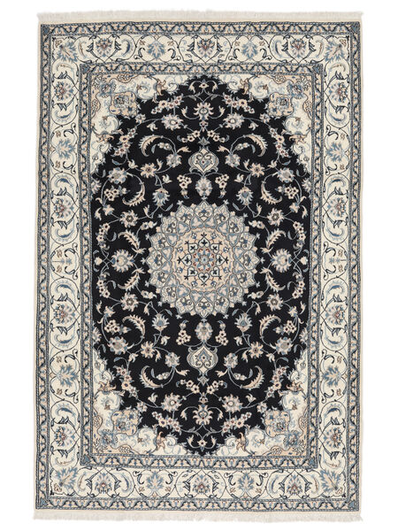 絨毯 ナイン 195X295 ダークグレー/ブラック (ウール, ペルシャ/イラン)