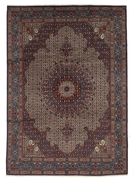 270X388 Moud Matta Orientalisk Svart/Brun Stor ( Persien/Iran) Carpetvista