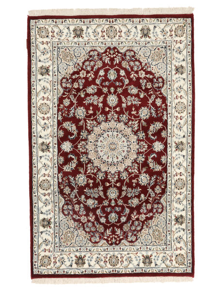 115X180 Nain Indisch Teppich Orientalischer Beige/Schwarz ( Indien) Carpetvista