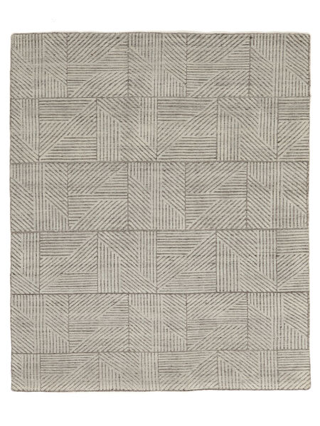 Grass Teppich 248X298 Orange/Braun Wolle, Indien Carpetvista