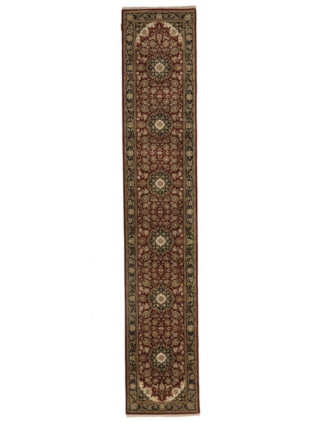 絨毯 オリエンタル サルーク American 78X424 廊下 カーペット ブラック/茶色 (ウール, インド)