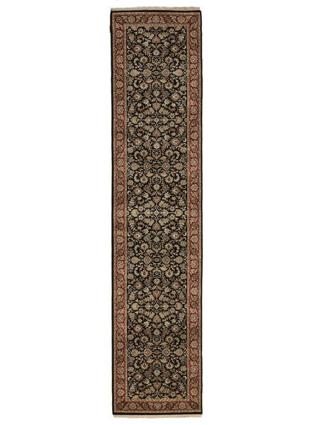 絨毯 オリエンタル サルーク American 83X369 廊下 カーペット 茶色/ブラック (ウール, インド)