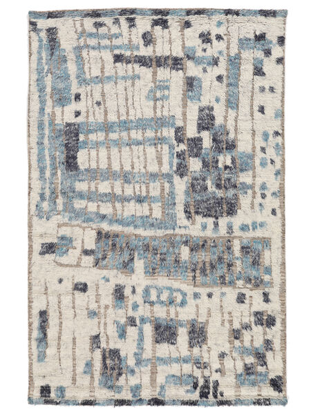 160X240 Tapete Moroccan Berber - Indo Moderno Laranja/Cinza Escuro (Lã, Índia) Carpetvista