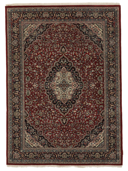 158X217 Sarough American Teppich Orientalischer Schwarz/Braun (Wolle, Indien) Carpetvista
