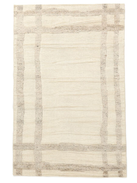  Moroccan Berber - Indo 157X244 Wool Rug Beige/Orange Small Carpetvista