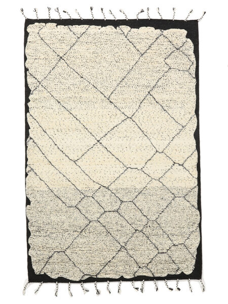  160X241 Moroccan Berber - Indo Teppich Gelb/Grau Indien Carpetvista