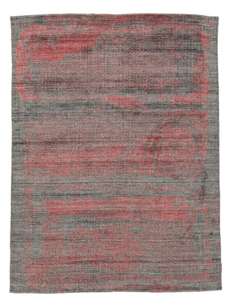 173X230 Tappeto Wool/Bambusilk Loom - Indo Moderno Rosso Scuro/Marrone (Lana, India) Carpetvista